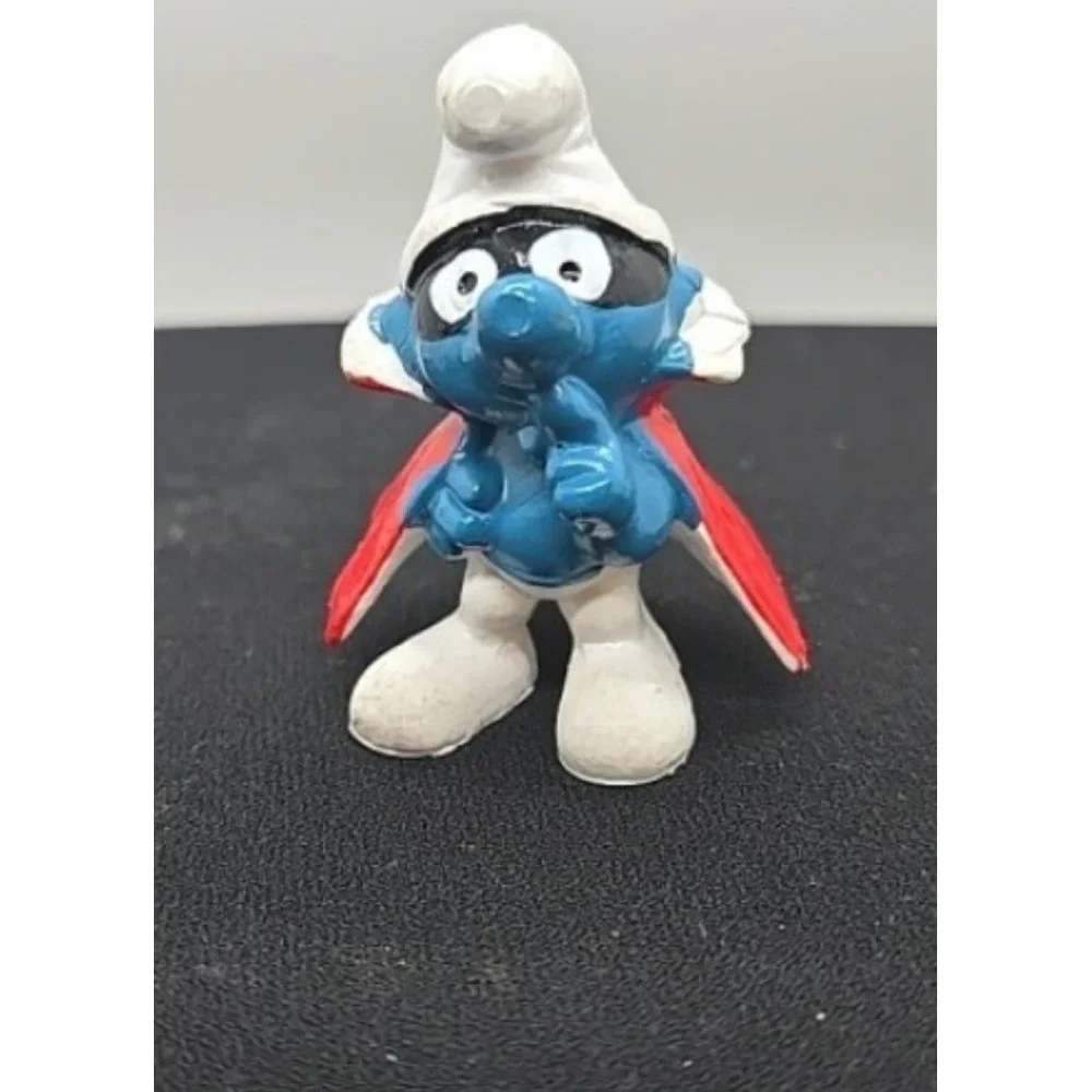 Vintage Schleich Peyo Smurfs Lot of 5 Papa Smurfette Spy Go Cart